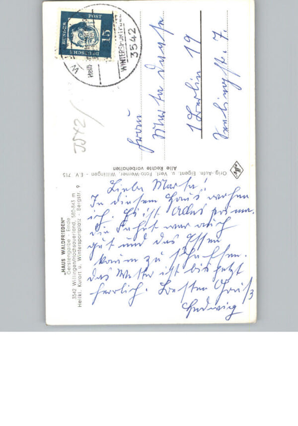 Willingen Sauerland Pension Haus Waldfrieden – Bild 2