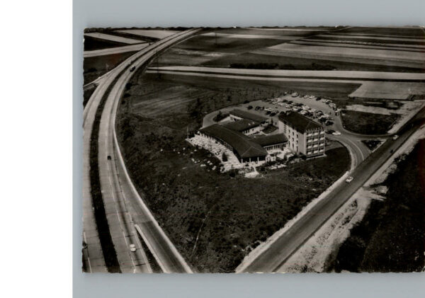 Kassel Fliegeraufnahme Autobahn-Rasthaus