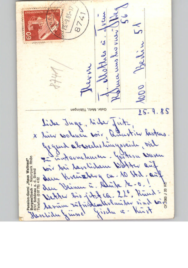Burgwallbach Pension Haus Waltraut – Bild 2
