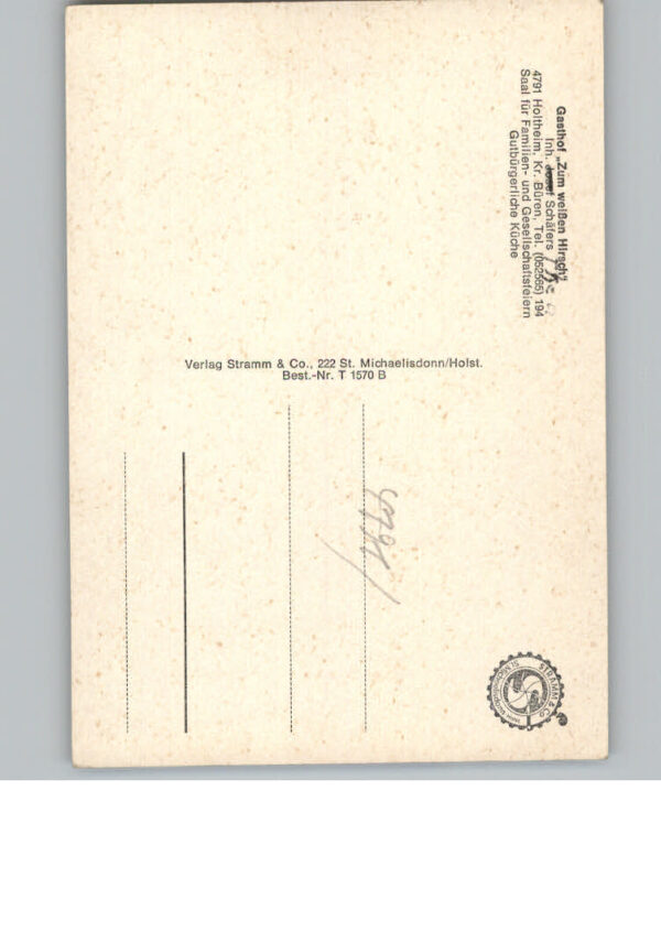 Holtheim Gasthof Zum weissen Hirsch – Bild 2