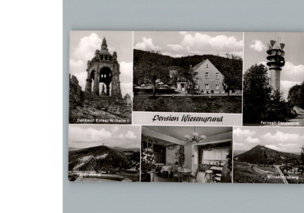 Hausberge Pension Wiesengrund Fernseh-Sendeturm Denkmal Kaiser Wilhelm I.