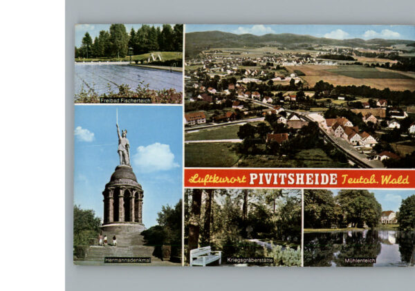Pivitsheide Vogtei Lage Freibad Fischerteich Hermannsdenkmal Muehlenteich