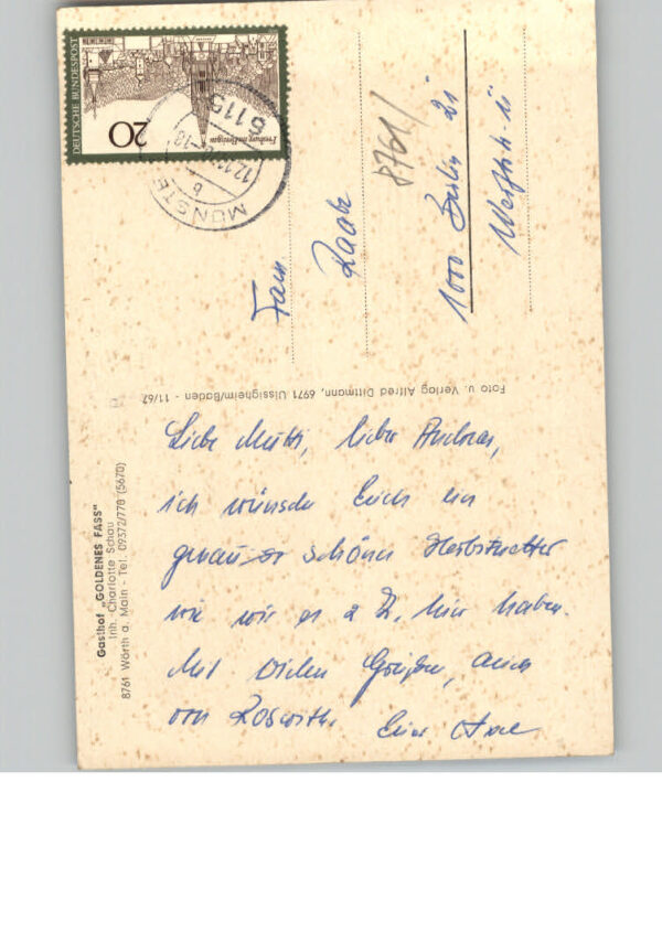 Woerth Main Gasthof goldenes Fass – Bild 2