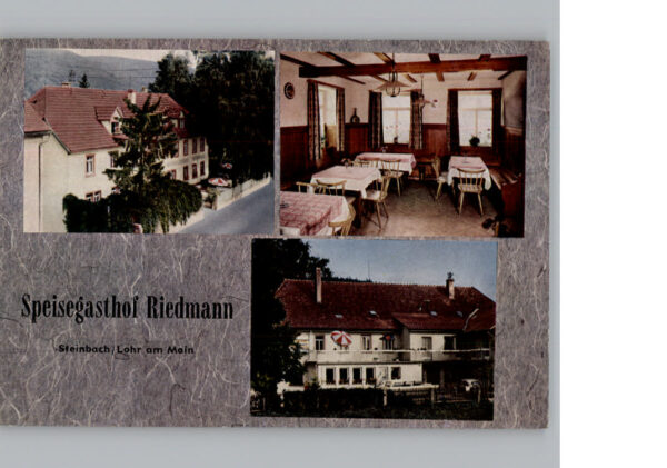 Steinbach Lohr Main Gasthof Riedmann