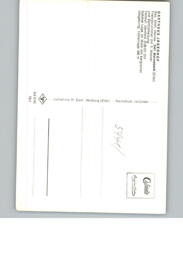 Mannebach Eifel Gasthaus Jaegerhof – Bild 2