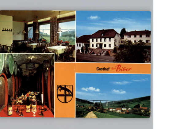 Speicherz Werbe-Karte Gasthof zum Biber
