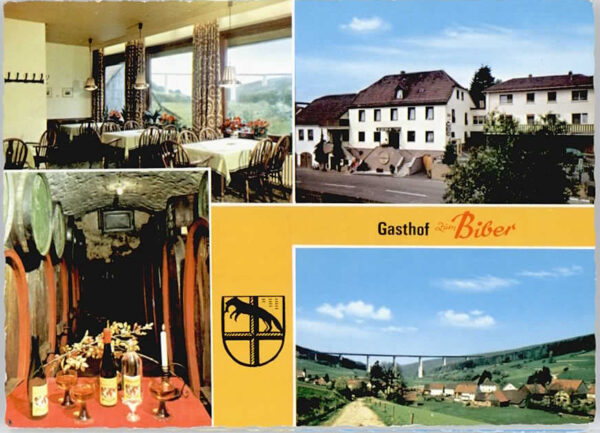 Speicherz Werbe-Karte Gasthof zum Biber