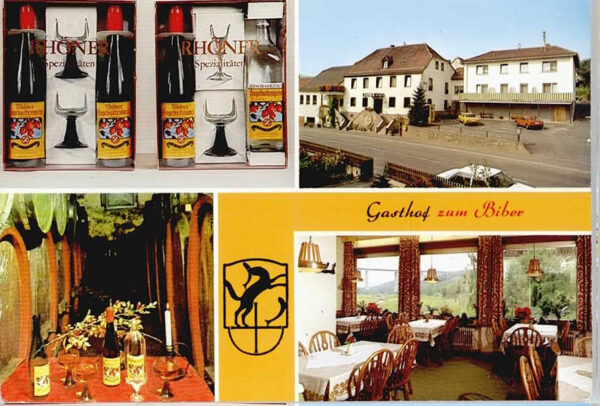 Speicherz Werbe-Karte Gasthof zum Biber