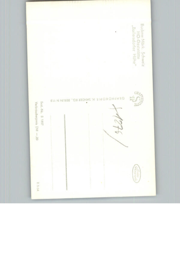 Buckow Maerkische Schweiz Gaststaette Bollersdorfer Hoehe – Bild 2