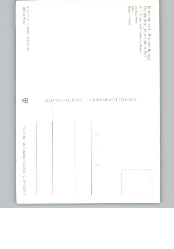 Marzahne Gaststaette Marzahner Eck – Bild 2