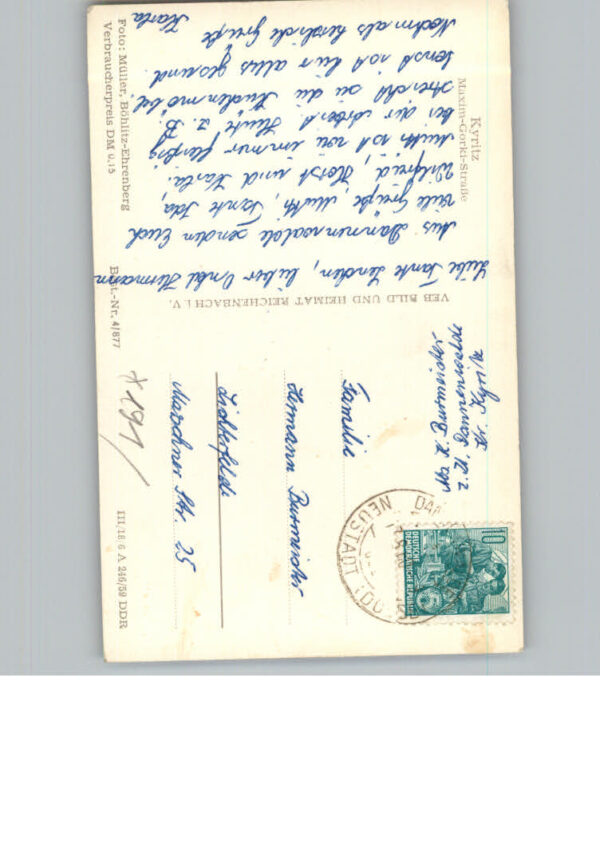 Kyritz Brandenburg Maxim - Gorki - Strasse – Bild 2
