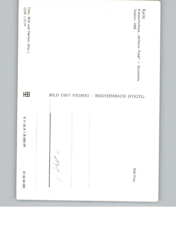Kyritz Brandenburg Gaststaette Wilhelm Pieck – Bild 2