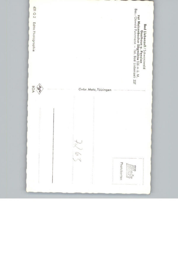 Bad Liebenzell Gasthaus Pension Maisenbacher Saegmuehle – Bild 2