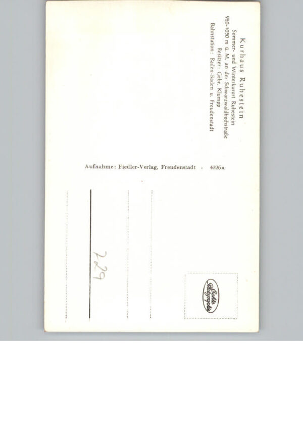 Ruhestein Kurhaus – Bild 2