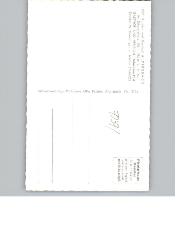 Alpirsbach Gasthof Pension Schwanen-Post – Bild 2