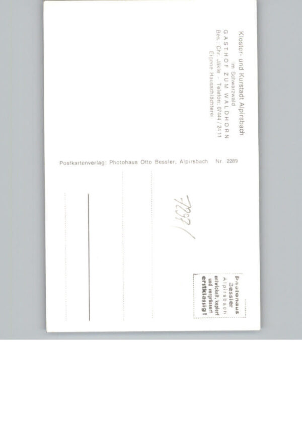 Alpirsbach Gasthof Pension Waldhorn – Bild 2