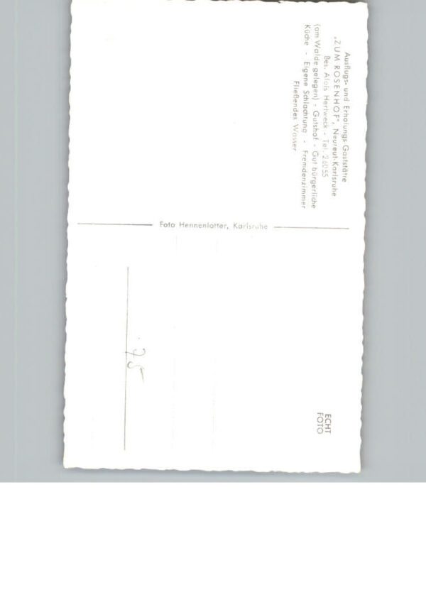 Neureut Karlsruhe Gaststaette Zum Rosenhof – Bild 2