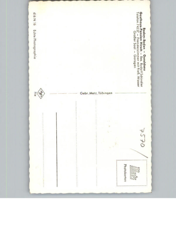 Geroldsau Gasthaus Pension Hirsch – Bild 2