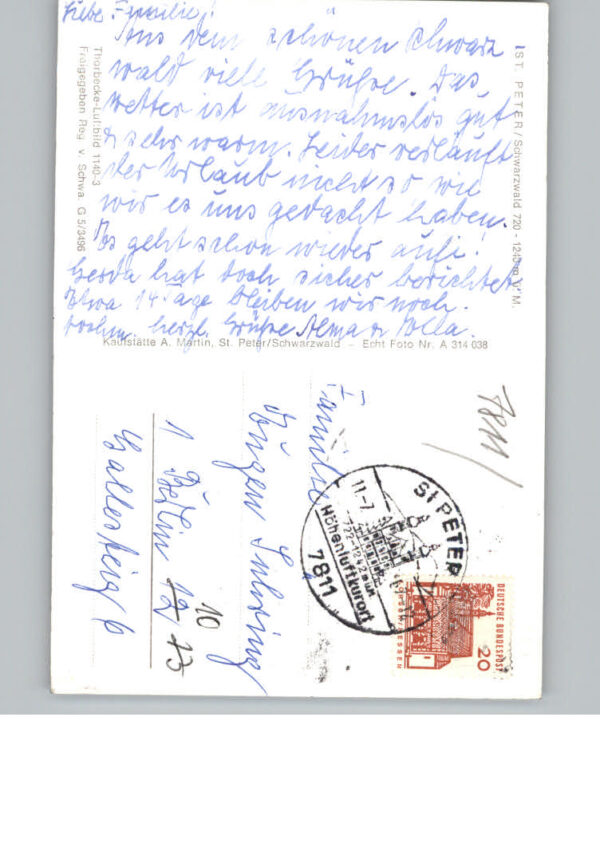 St Peter Schwarzwald Fliegeraufnahme – Bild 2