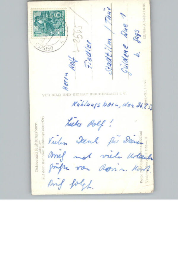 Kuehlungsborn Ostseebad Eisenbahn – Bild 2