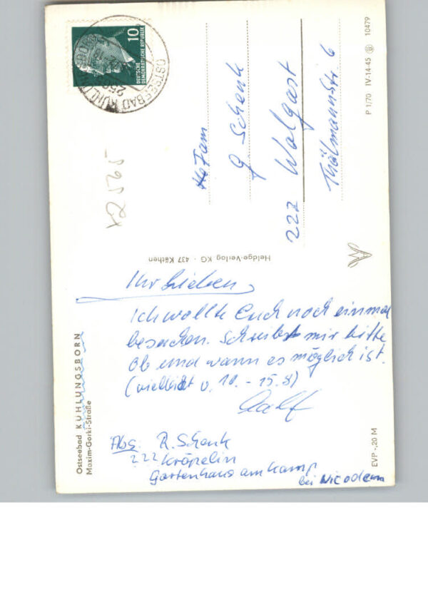 Kuehlungsborn Ostseebad Maxim - Gorki - Strasse – Bild 2