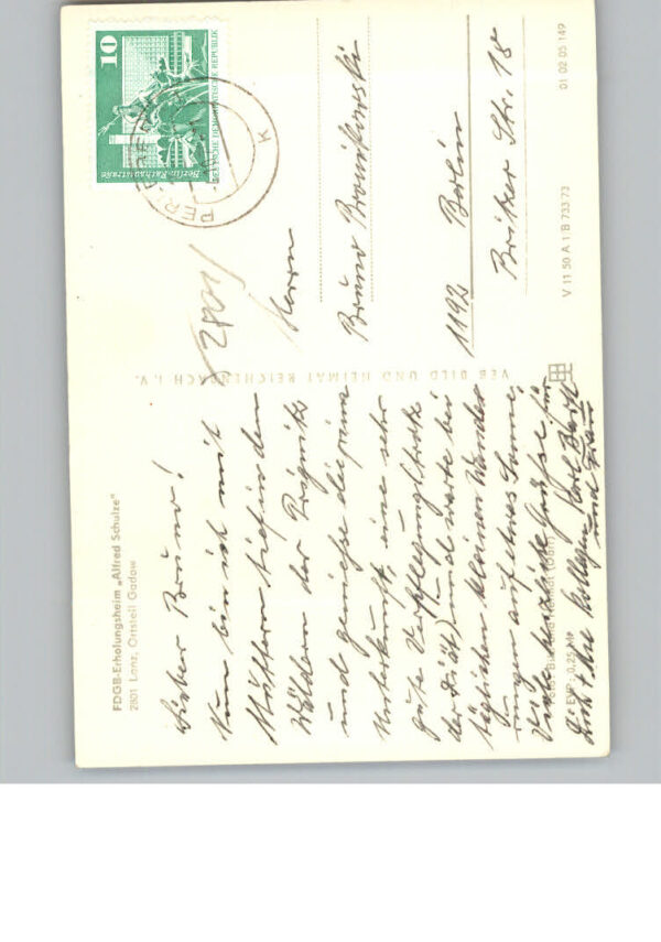 Gadow Lanz FDGB-Erholungsheim Alfred Schulze – Bild 2