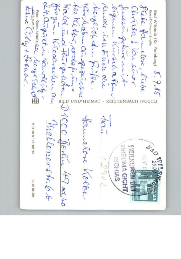 Bad Wilsnack Ernst - Thaelmann - Strasse – Bild 2