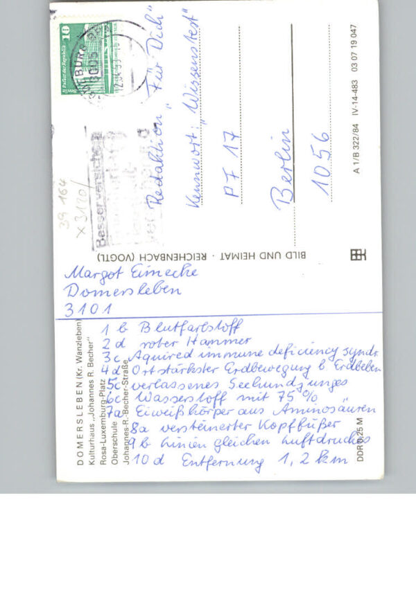 Domersleben Johannes - R - Becher - Strasse – Bild 2
