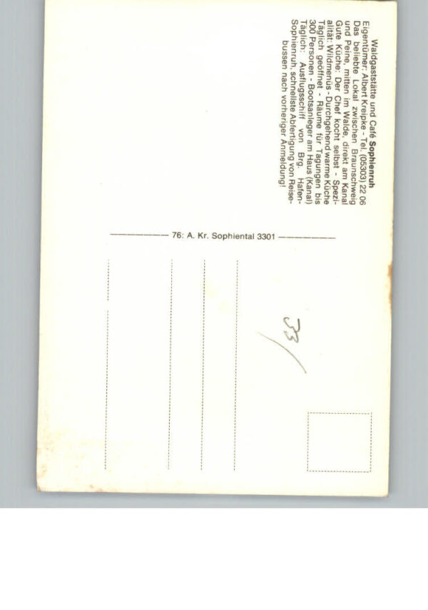 Braunschweig Gaststaette - Pension Sophienruh – Bild 2