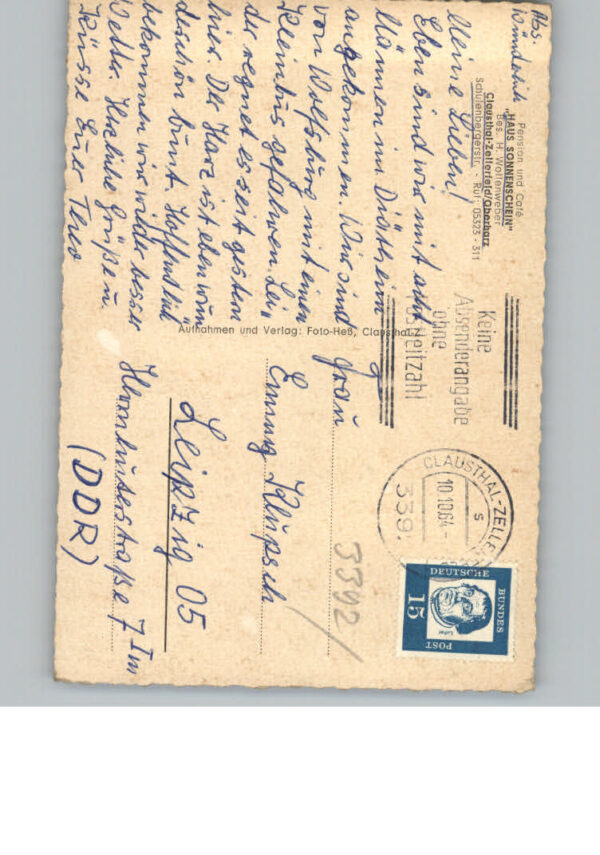Clausthal-Zellerfeld Pension - Cafe Haus Sonnenschein – Bild 2