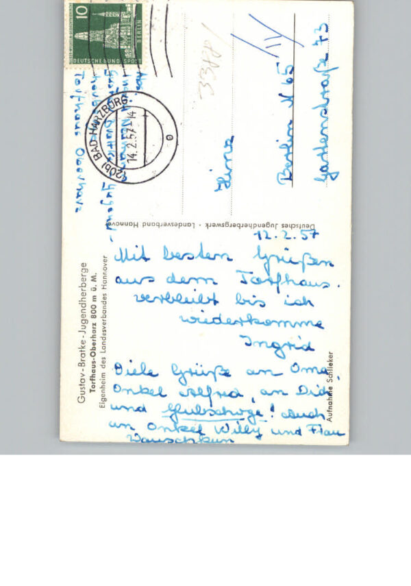 Torfhaus Harz Jugendherberge Gustav Bratke – Bild 2