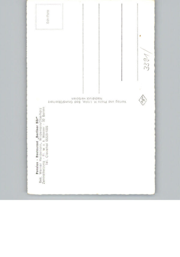 Wildemann Pension - Restaurant Berliner Baer – Bild 2