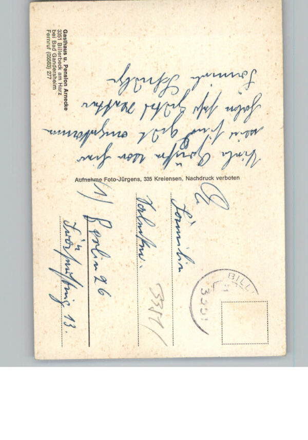 Billerbeck Kreiensen Gasthaus - Pension Arnecke – Bild 2
