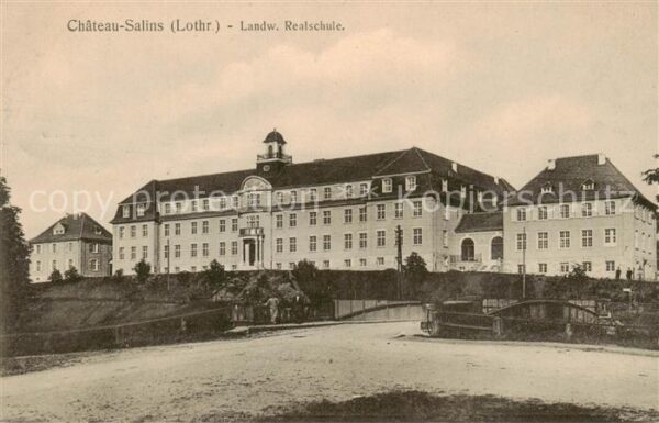 Chateau-Salins 57 Moselle Landwirtschaftliche Realschule Feldpost