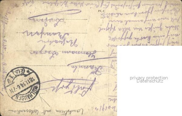 Mulhausen Weltkrieg 1 Landsturm Infanterie – Bild 2