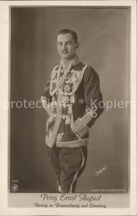 Adel Preussen Prinz Ernst August Herzog zu Braunschweig und Bueneburg