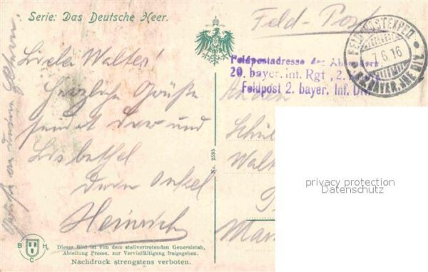 Militaria Schuetzengraben Soldaten mit Gewehr Kuenstlerkarte Serie das Deutsache – Bild 2
