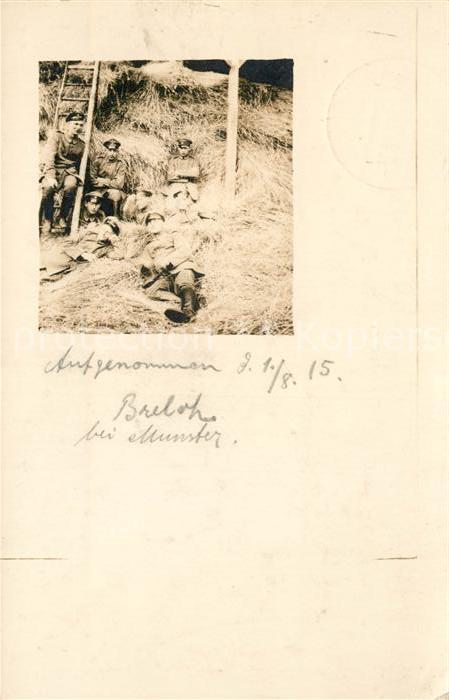 Militaria Deutschland WK1 Munsterlager Kaserne Uniformen