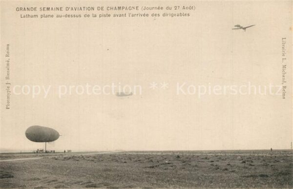 Reims Champagne Ardenne Luftfahrtaustellung Luftschiff Flugzeug