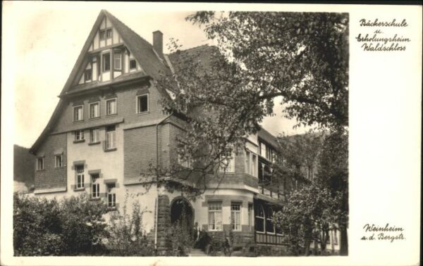 Weinheim Bergstrasse Weinheim Baecker Schule Erholungsheim Waldschloss
