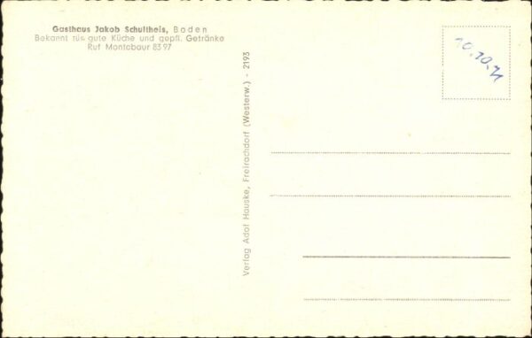 Boden Westerwald Gasthaus Jakob Schultheis – Bild 2