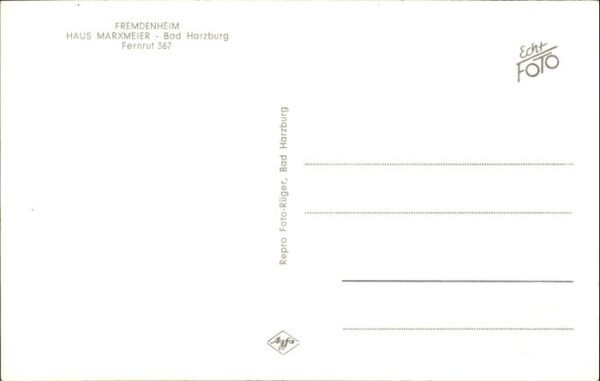 Bad Harzburg Fremdenheim Haus Marxmeier – Bild 2