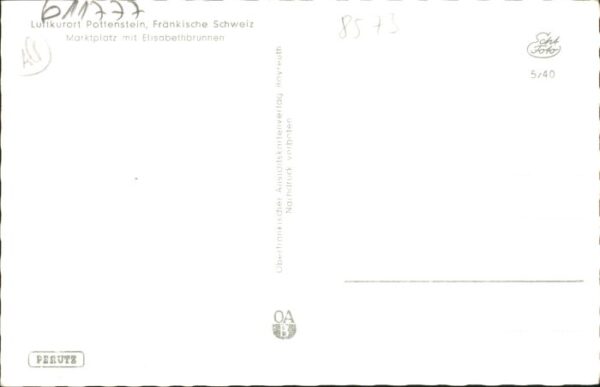 Pottenstein Oberfranken Pottenstein Marktplatz – Bild 2