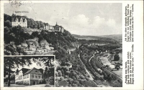 Tautenburg [Stempelabschlag] Goethe Schloss Restaurant zum Schiesshaus