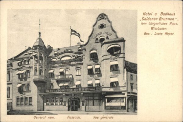 Wiesbaden Hotel Badhaus Goldener Brunnen