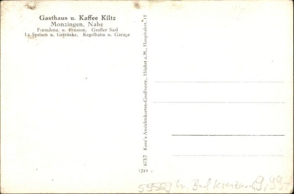 Monzingen Gasthaus Cafe Kiltz – Bild 2