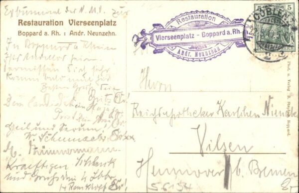 Boppard Rhein Boppard Restaurant Vierseenplatz – Bild 2