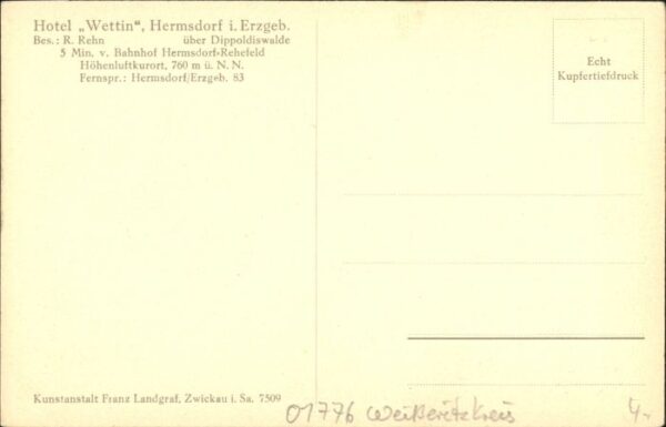 Hermsdorf Erzgebirge Hermsdorf Osterzgebirge Hotel Wettin – Bild 2