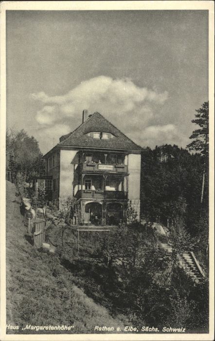 Rathen Saechsische Schweiz Rathen Haus Margaretenhoehe