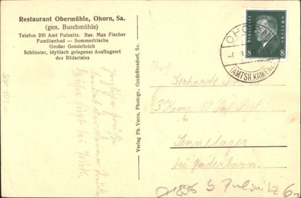 Ohorn Restaurant Obermuehle – Bild 2